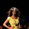 A model displays designer Rocky S's creations during the Lakme Fashion Week day 4 in Mumbai. .