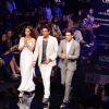 Dia Mirza and Zayed Khan displays designer Rocky S's creations during the Lakme Fashion Week day 4 in Mumbai. .