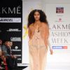 A model displays designer Anupama Daya's creations during the Lakme Fashion Week day 4 in Mumbai. .