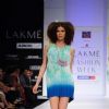 A model displays designer Anupama Daya's creations during the Lakme Fashion Week day 4 in Mumbai. .