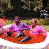 Siddharth Kannan and Bappa Lahiri at Holi Party at Versova