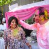 Ekta Kapoor & Gulshan Grover at Holi Party at Versova
