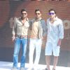 Bobby Deol, Irfan Khan and Sunil Shetty promoting movie Thank You at Madh Island, Mumbai