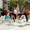 Kids dancing on the road in Lets Dance