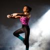 Gayatri in a gymnastic pose | Lets Dance Photo Gallery