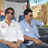 Sunil Shetty and Akshay Kumar during the promotion of their film 'Thank You'
