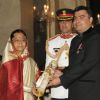 The President, Pratibha Devisingh Patil presenting the Padma Shri Award to Gagan Narang, at an Investiture Ceremony II, at Rashtrapati Bhavan, in New Delhi