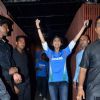 Shilpa Shetty celebrates India's victory..