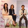 Anushka Sharma with Harsha Bhogle at IPL-Godrej Power Play launch Trident, Mumbai