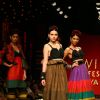 Models showcasing designer Sabyasachi's creations at the Wills Lifestyle India Fashion Week's Grand Finale ,in New Delhi on Sunday. .