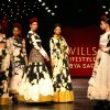 Models showcasing designer Sabyasachi's creations at the Wills Lifestyle India Fashion Week's Grand Finale ,in New Delhi on Sunday. .
