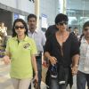 Shahrukh Khan and Juhi Chawla arrive from Kolkata after KKR win
