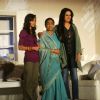 Asha Bhosle and Padmini Kohlapure at the muhurat of the film Maaee in Mumbai