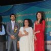 Ranveer Singh, Asha Parekh and Anushka Sharma at Dadasaheb Phalke Awards in Bhaidas Hall on 3rd May 2011. .