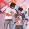 Shaan and Darsheel at Anti-tobacco campaign with Salaam Bombay Foundation and other NGOs, Tata Memorial, Parel. .