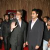 Amitabh and Abhishek Bachchan at Ganesh Hegde's Wedding reception