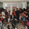 Amitabh visits the sets of reality show X Factor India to promote his film Aarakshan at Filmcity, Mumbai