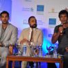 John, Rahul and Milind during the launched of registrations for Mumbai Marathon 2012 categories of 9th Edition at Trident Hotel