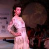 Model showcasing designer Varun Bhal's creation at the Synergy one Delhi Couture Week, in New Delhi