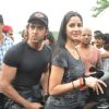 Katrina with Hrithik as pillion to promote their film 'Zindagi Na Milegi Dobara', Filmcity