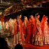 Models showcasing designer Suneet Verma's creations at the Synergy1 Delhi Couture Week,in New Delhi