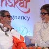 Amitabh Bachchan and Balasaheb Thackeray unveil Dr Balaji Tambe's book at Novotel, Mumbai