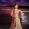 Dia Mirza walks the ramp for designer Vikram Phadnis at the Blenders Pride Fashion Tour 2011 finale