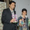 Darsheel Safary and Manish Newar CMD of Kool Kidz at the launch of FyrFlyz. .