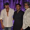 Ajay Devgan, Sanjay Dutt and Amitabh Bachchan unveiled Rascals first look at PVR, Juhu.  .