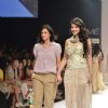 Model with designer Rina Dhaka's collection during the first day of Lakme fashion week winter/festive 2011, in Mumbai. .