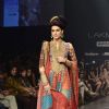 Model displays designer Neeta Lulla's creation during the Lakme Fashion Week Day 4 in Mumbai. .