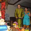 Sudesh Wadkar with wife paying devote to Lord Ganesha during the occasion of Ganesh Chaturthi