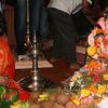 Mahie Gill paying devote to Lord Ganesha during the occasion of Ganesh Chaturthi at their home
