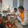 Jackie Shroff offers prayers to an idol Hindu God Lord Ganesh on 'Ganesh Chaturthi at Home