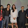 Anil, Shahid, Sonam, Pritam and Pankaj Kapoor at Music success party of film 'Mausam' at JW Marriott