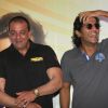 Sanjay Dutt and Chunky Pandey at Film 'Rascals' music launch at Hotel Leela in Mumbai