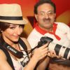 Soha Ali Khan with Canon India's Vice President Alok Bharadwaj at the 'Canon Photo Marathon' in New