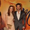 Hrithik Roshan posing with his wife Sussanne Roshan at Premiere of film 'Mausam' at Imax, Wadala