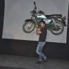 John Abraham lifts a bike at Force promotions in Mehboob, Mumbai