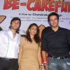 Cast at 'Be-Careful' music launch at Sheesha Lounge