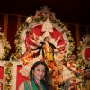 Rupali Ganguly at Sarbojanin Durga Puja Pandal in Mumbai