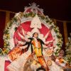 Bappi Lahiri at Sarbojanin Durga Puja Pandal in Mumbai