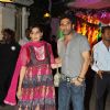 Suniel Shetty with wife grace Sanjay Dutt's Mata Ki Chowki in Bandra