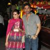 Suniel Shetty with wife grace Sanjay Dutt's Mata Ki Chowki in Bandra
