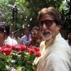 Amitabh Bachchan celebrates his 69th Birthday with media at his office Janak in Mumbai