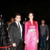 Mallika Sherawat with Sachin Joshi at Premiere of film 'Aazaan' at the Grand Cineplex in Dubai