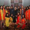 Sonam Kapoor, Milind Soman, Atul Kasbekar and Model Ujjwala Raut at Kingfisher Calendar Girl 2011 contest in Mumbai
