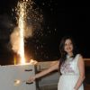 Amy Billimoria celebrating Diwali with crackers