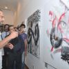 Nana Patekar and Lyricist Gulzar at Calligraphic Painting Exhibition 'Silver Calligraphy' in Mumbai