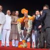 Uddhav Thackeray and Kishori Shahane at Mr. Universe contest at Andheri Sports Complex. .